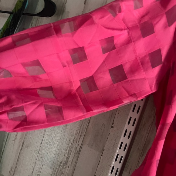 Pink Geometric Patterned Dress - Picture 6 of 13